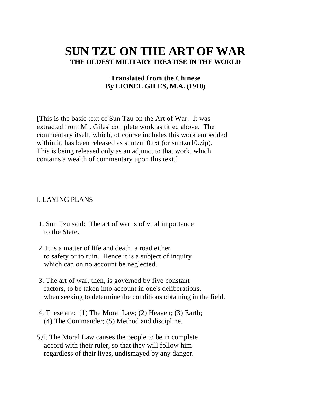 The Art of War
