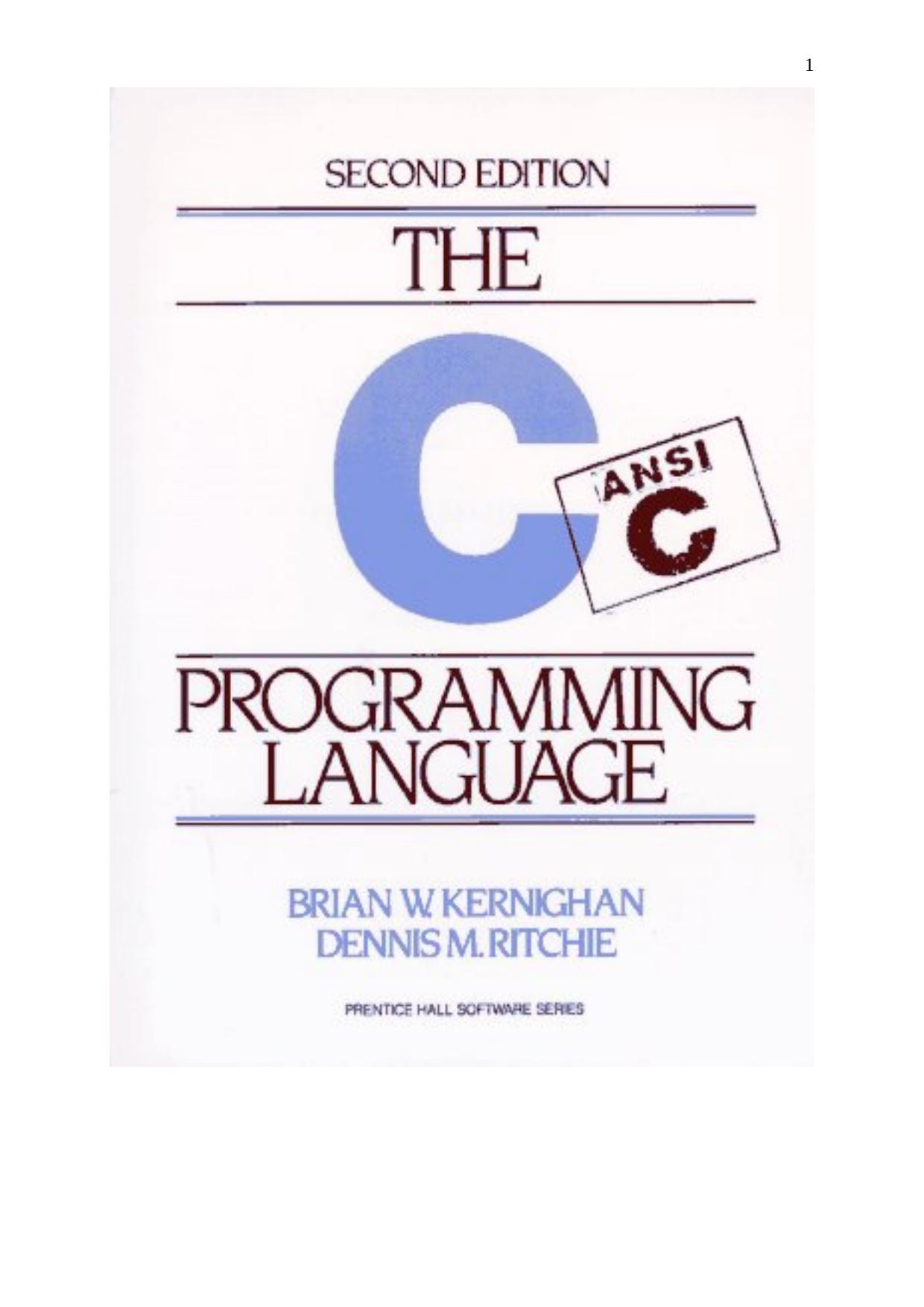 The C Programming Language