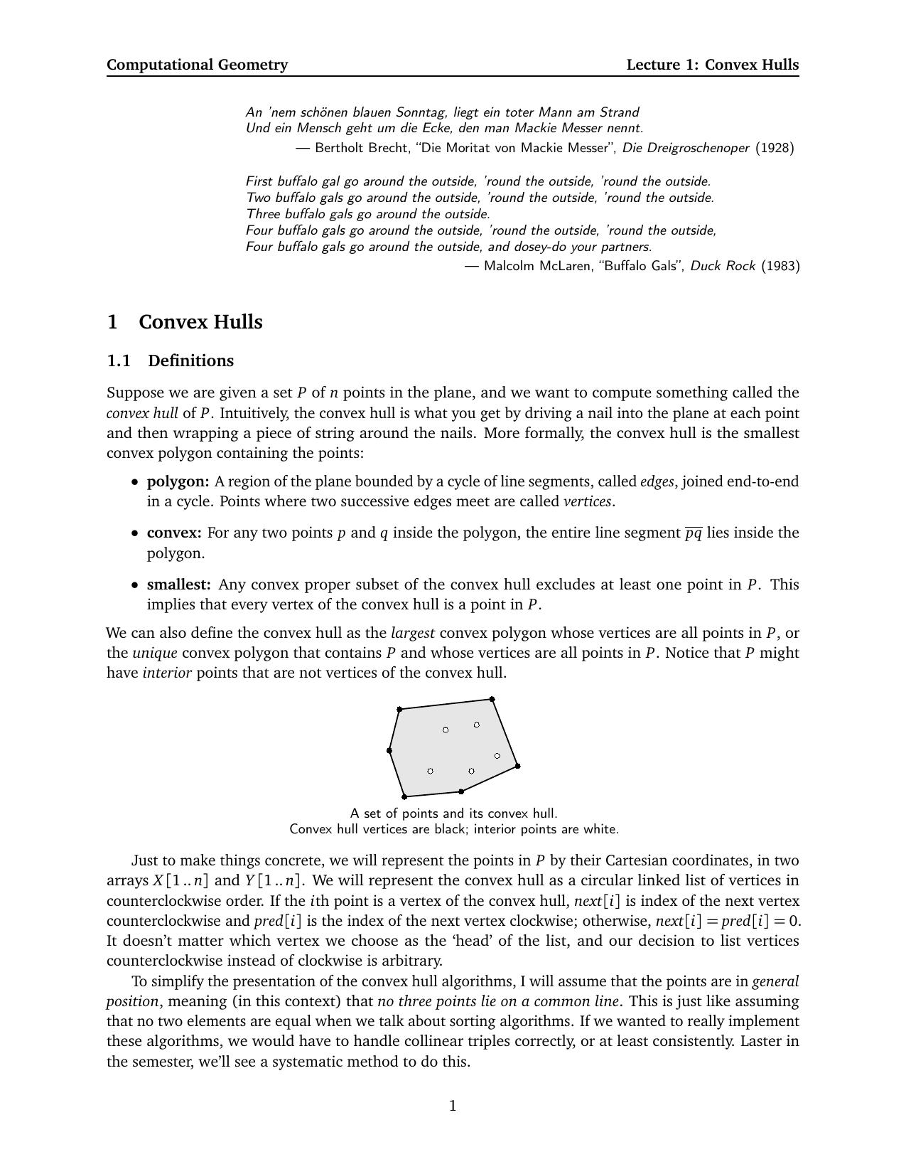 Computational Geometry - Convex Hulls