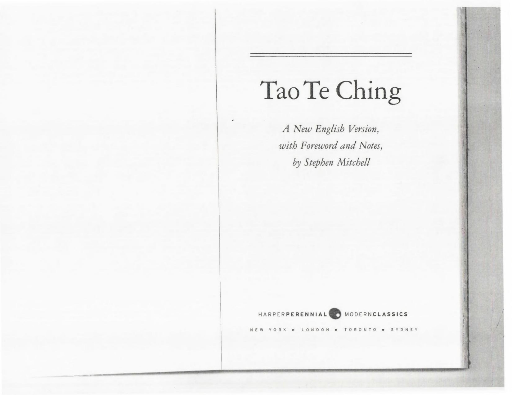 Tao Te Ching