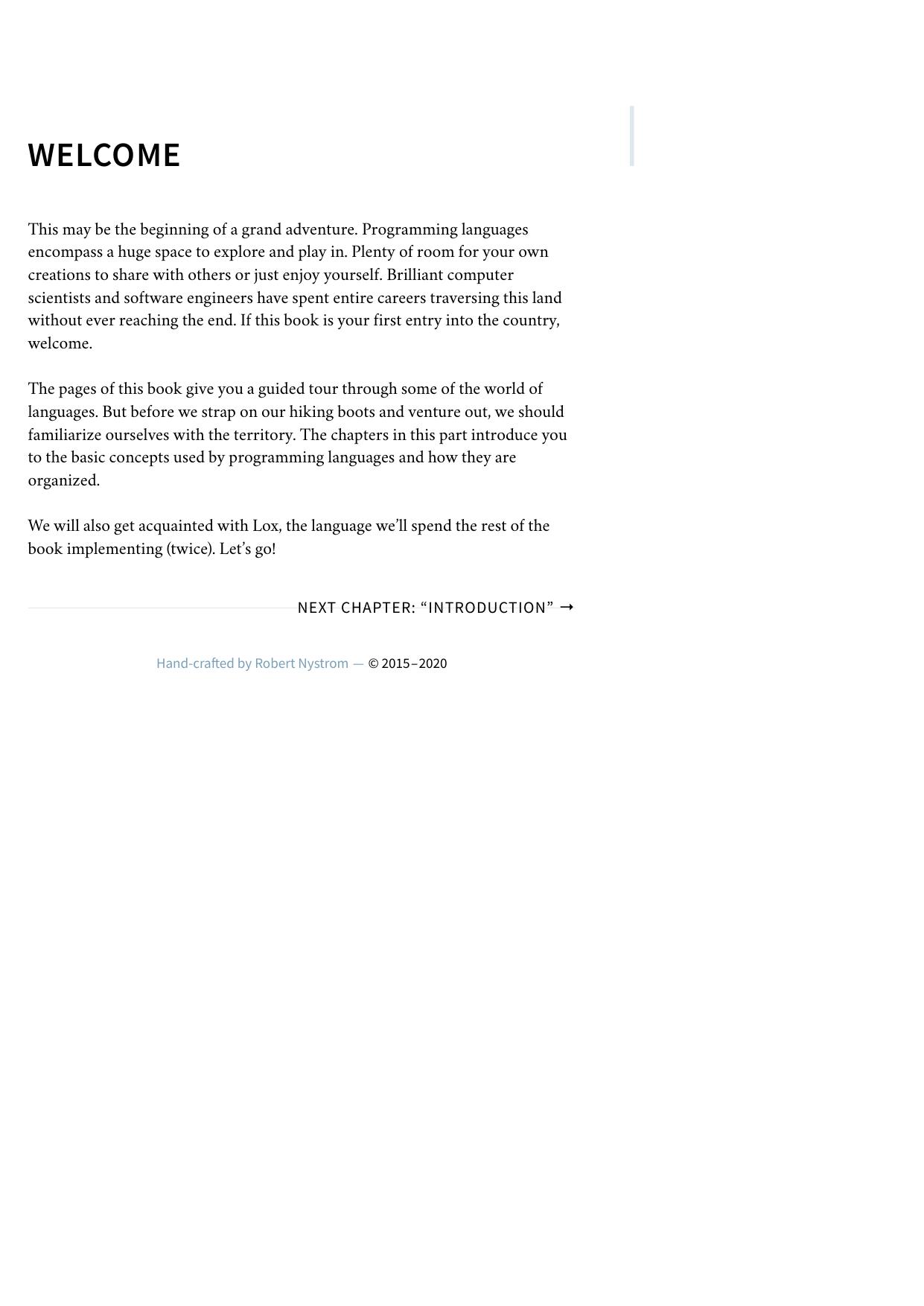 Crafting Interpreters