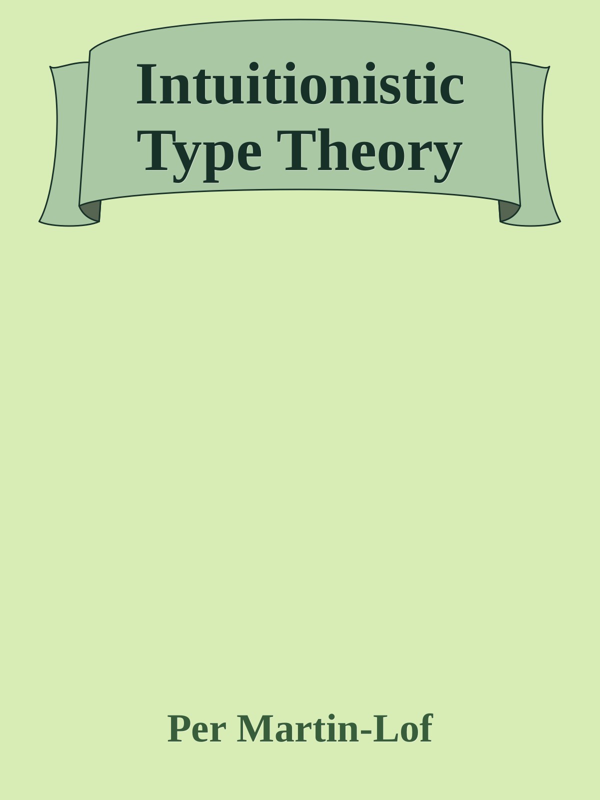 Intuitionistic Type Theory